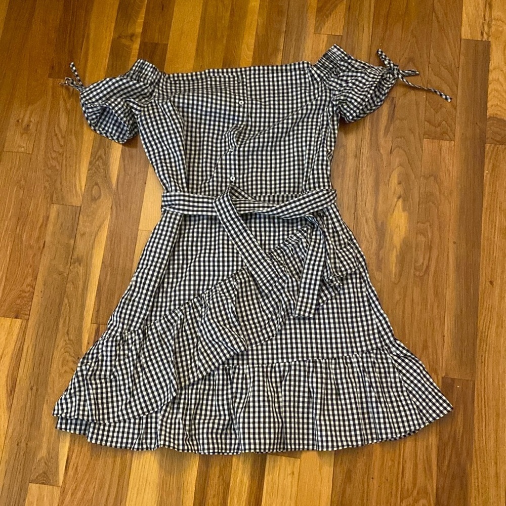 K.Zell Women’s Black and White Checkered Dress Size 2